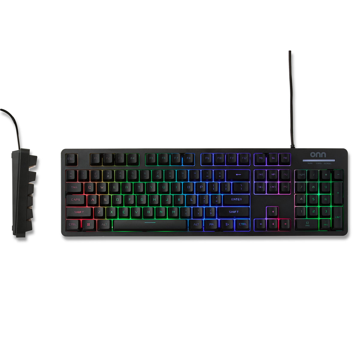 Wired LED Gaming Keyboard, Backlit, Gray