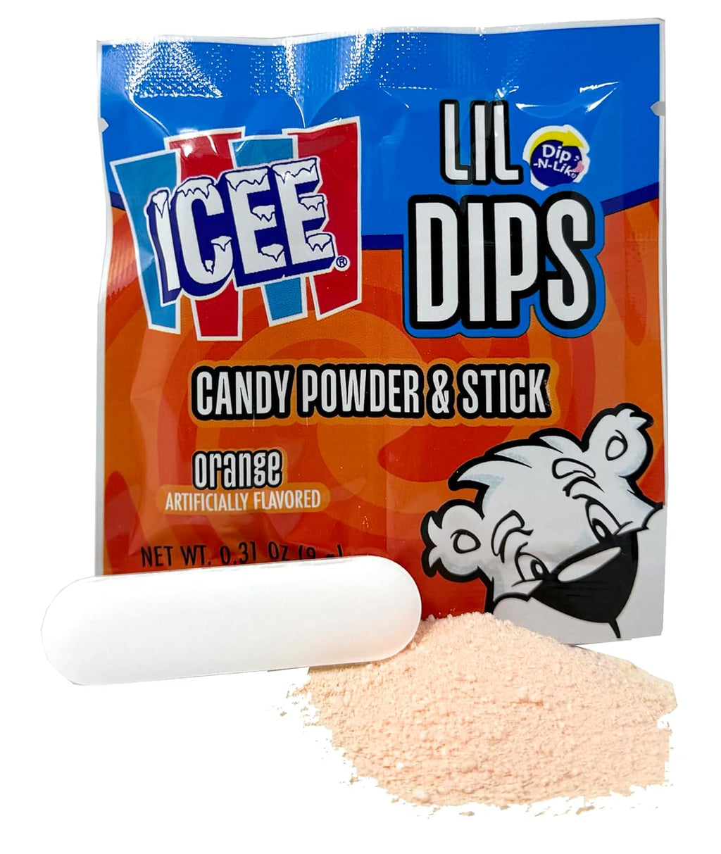 Icee Lil Dips Dip Candy Bulk, Dipping Sticks with Candy Powder, Dip Stick Candy, Icee Candy, Variety Pack of 36
