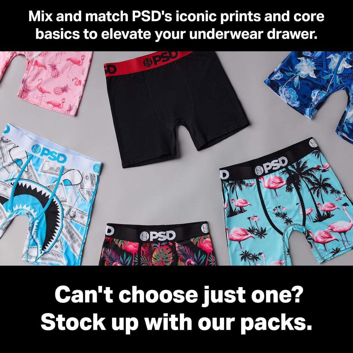 Mens Underwear Standard Length Core Standard Boxer Brief 6 Packs