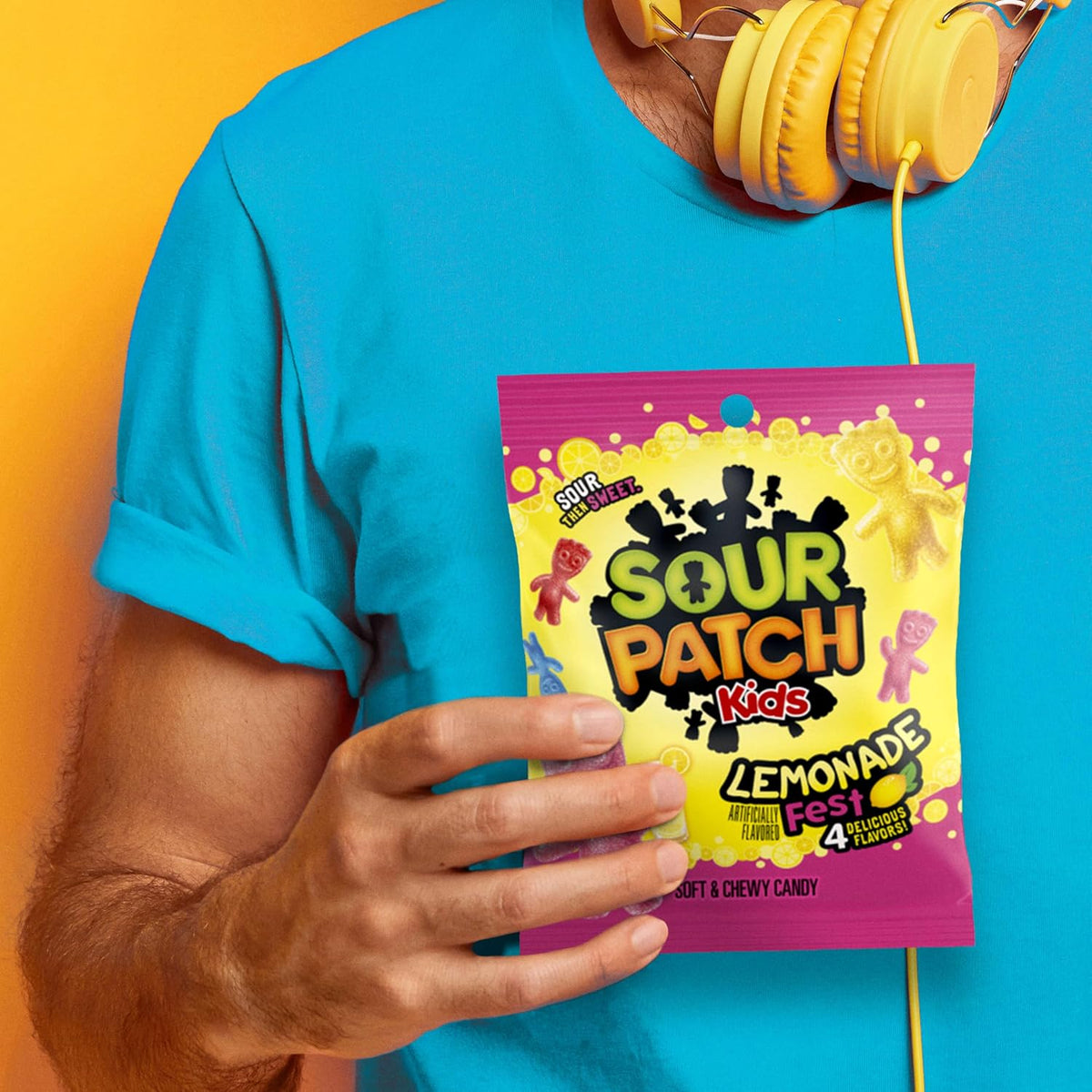 Lemonade Fest Soft & Chewy Gummy Candy, Bulk Candy, 12 Bags
