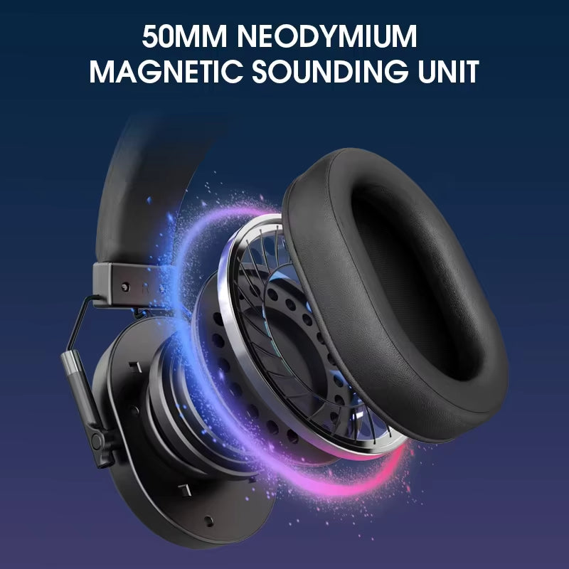 LDON F02 Pro 2.4Ghz for Over-Ear ANC Gaming Headphones with Surround Sound for Professional PC Gamers