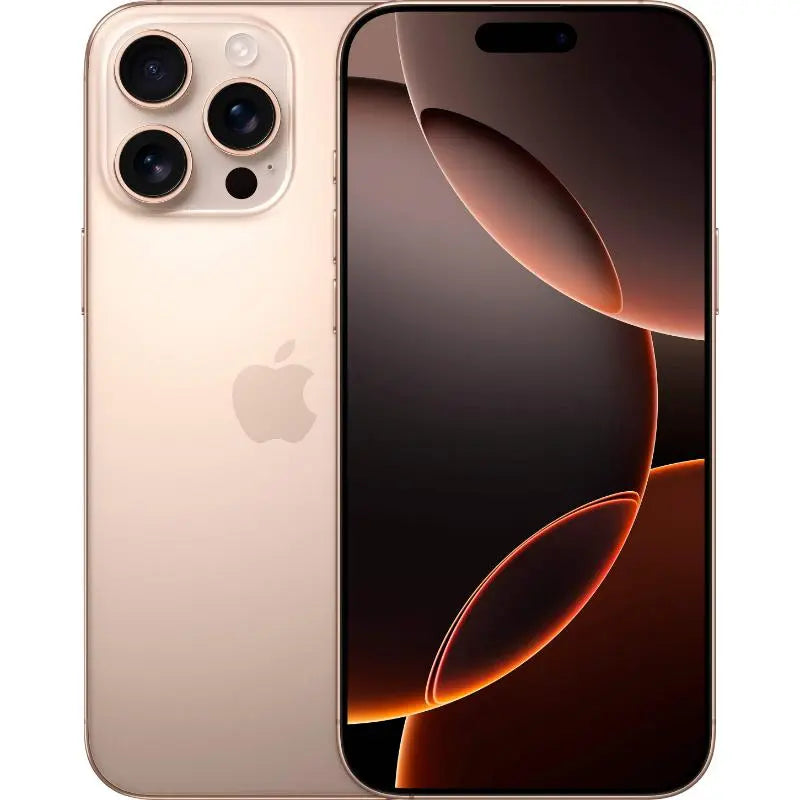 Refurbished Iphone 16 Pro Max (Unlocked)-Acceptable Condition with Case, Wireless Earbuds,Tempered Glass Screen Protector & 1 Year Warranty A3084