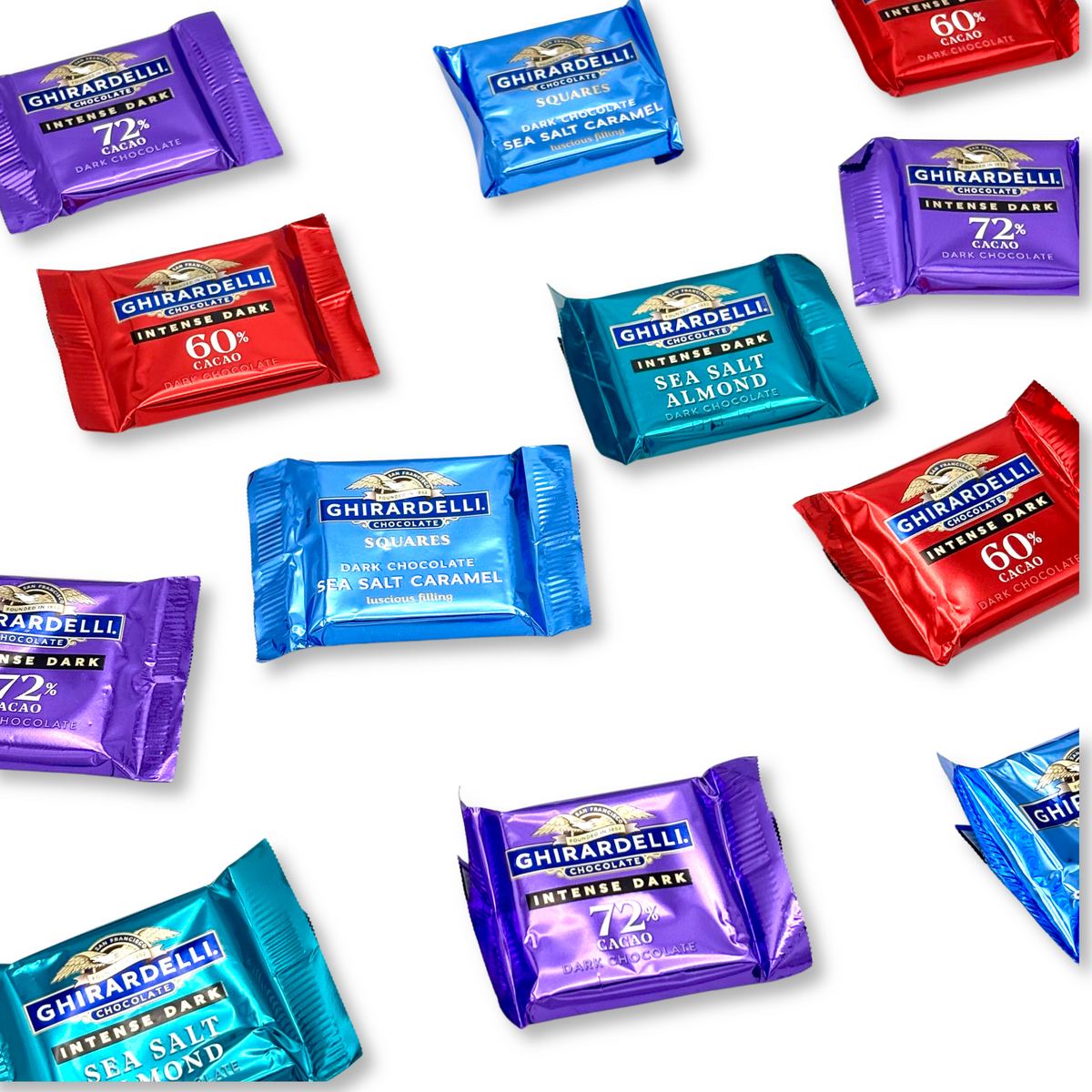 Ghirardelli Assorted Dark Chocolate Squares – Bulk Value Bag