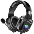 K8 Wired Gaming Headphones with Flexible HD Mic RGB Lighting Effect Over-Ear Wired Headset Gamer for PC Gaming Xbox