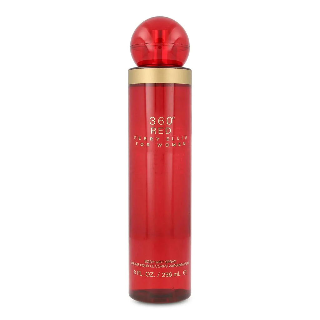 360 Red By Perry Ellis For Women 8oz Body Mist Spray