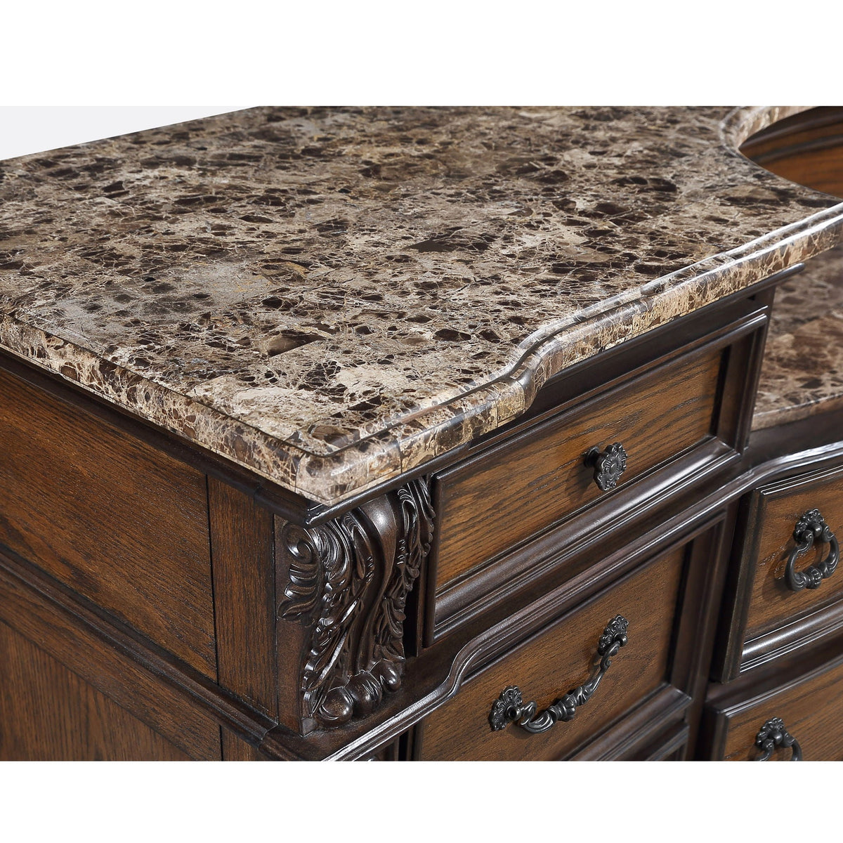 11 Drawer Dresser - Brown / Coffee
