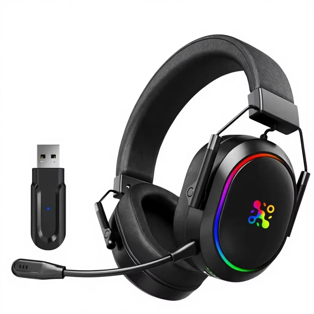 LDON F02 Pro 2.4Ghz for Over-Ear ANC Gaming Headphones with Surround Sound for Professional PC Gamers