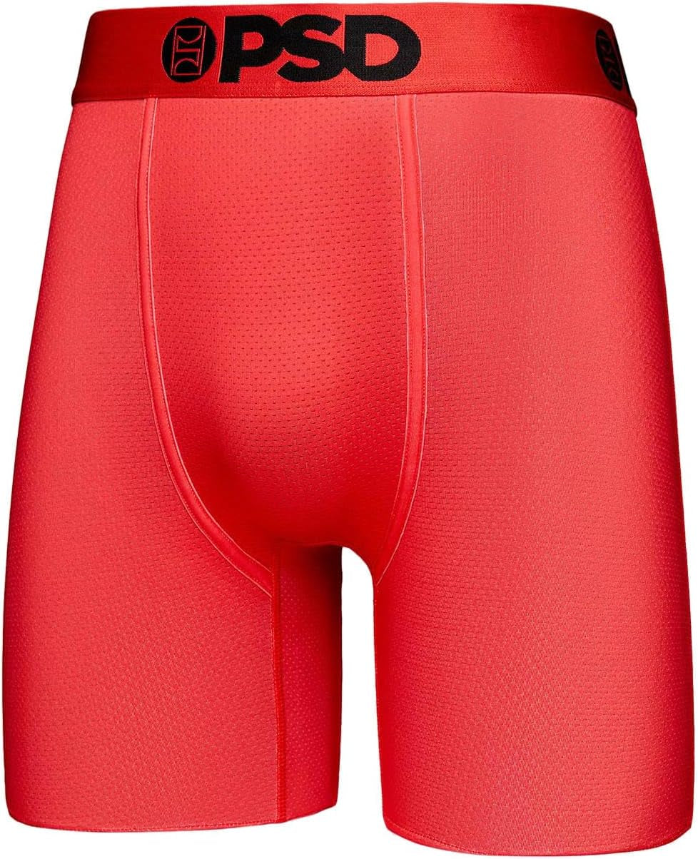 Underwear Mens Boxer Briefs - Athletic Micromesh Boxer Briefs, Standard Length, Soft & Breathable Boxer Briefs for Men