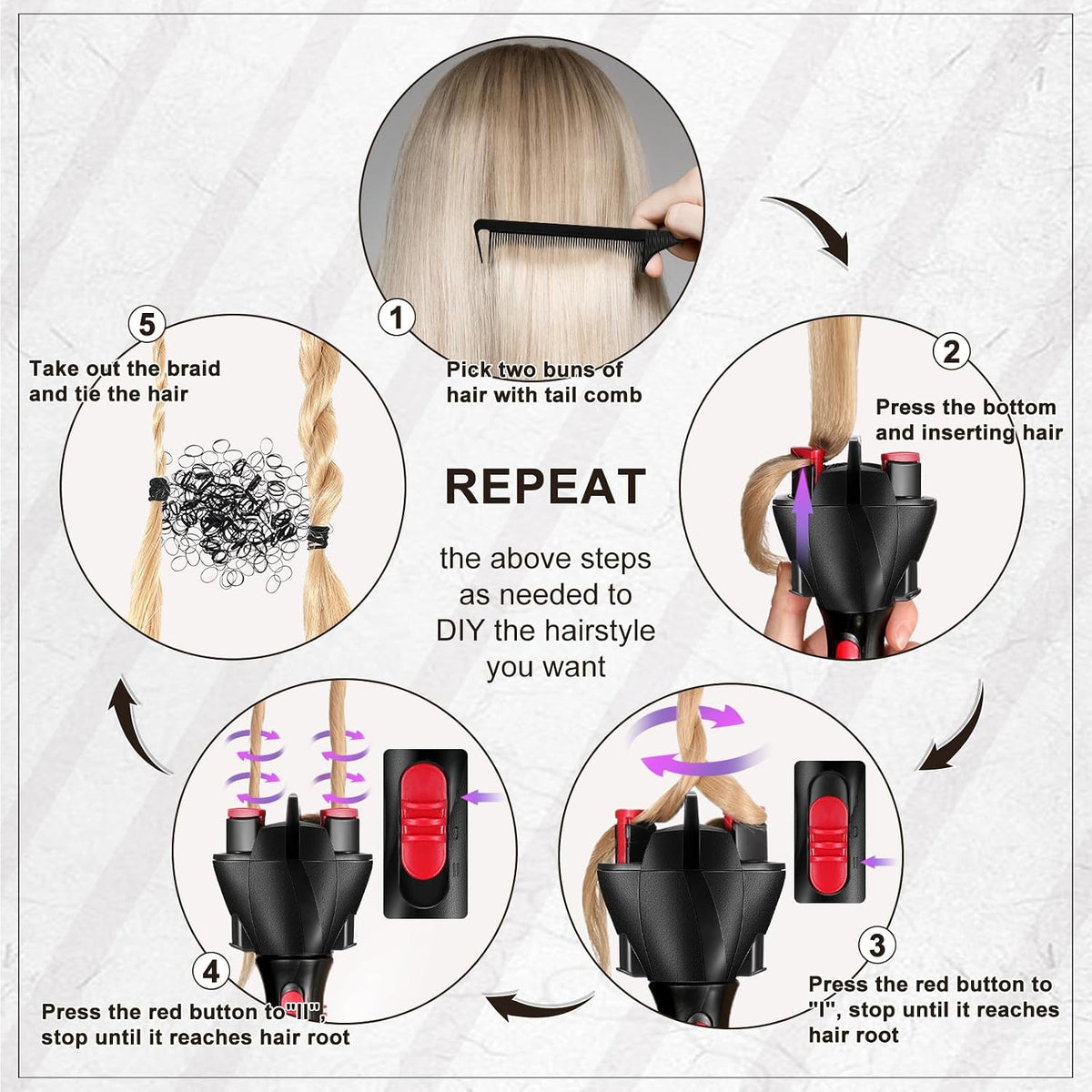 Automatic Braiding Machine Hair Twister for Women