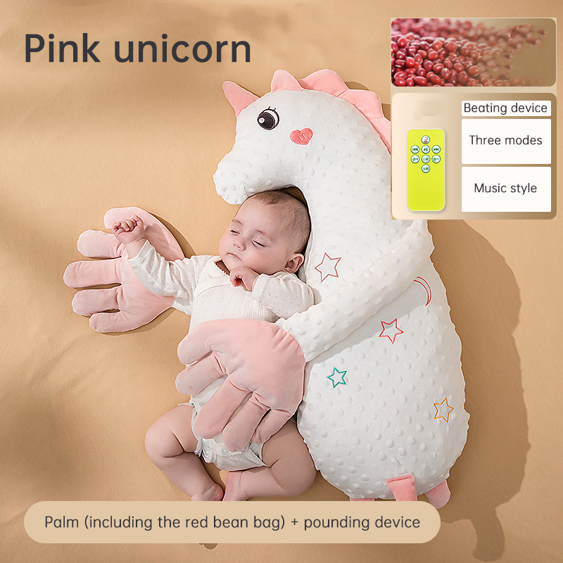 Babycare Soothing Sleep Aid: Anti-Moros Reflex Pillow and Patting Toy