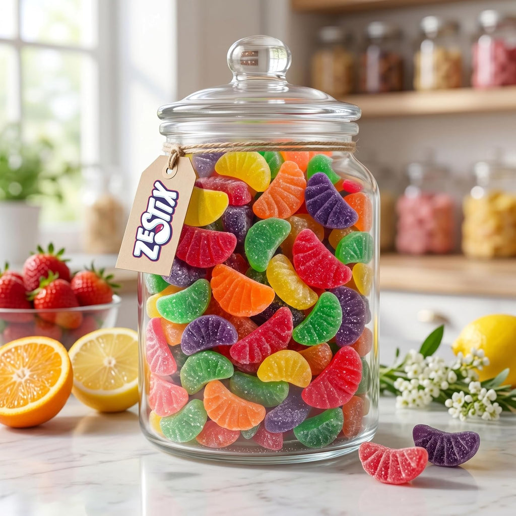 Assorted Fruit Slices Jelly Candy 2Lb Bulk Assorted Gummy Candy