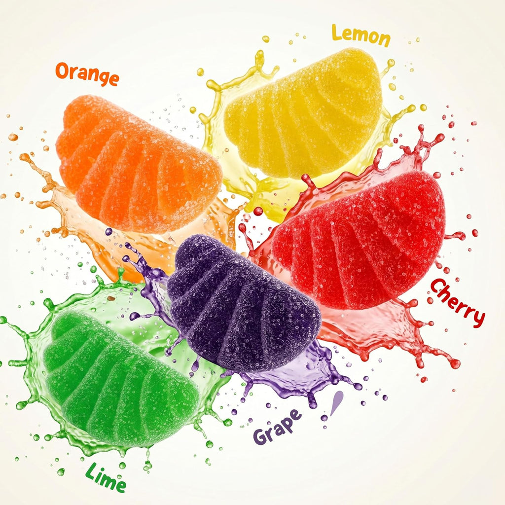 Assorted Fruit Slices Jelly Candy 2Lb Bulk Assorted Gummy Candy