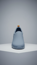 Stone blue slip-on with seamless panels