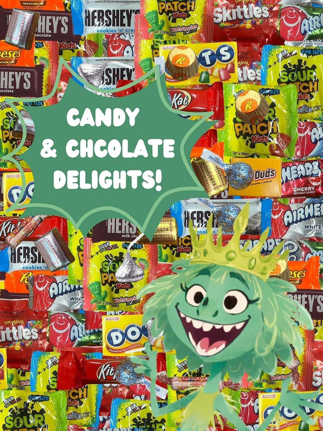 Chocolate and Candy Variety Pack - 2 LB Assorted Chocolate Candy Bulk - Bulk Candy Bag Candy Mix - Candy Bulk Individually Wrapped Candy - Chocolates - Variety Candy Bag - Halloween Candy
