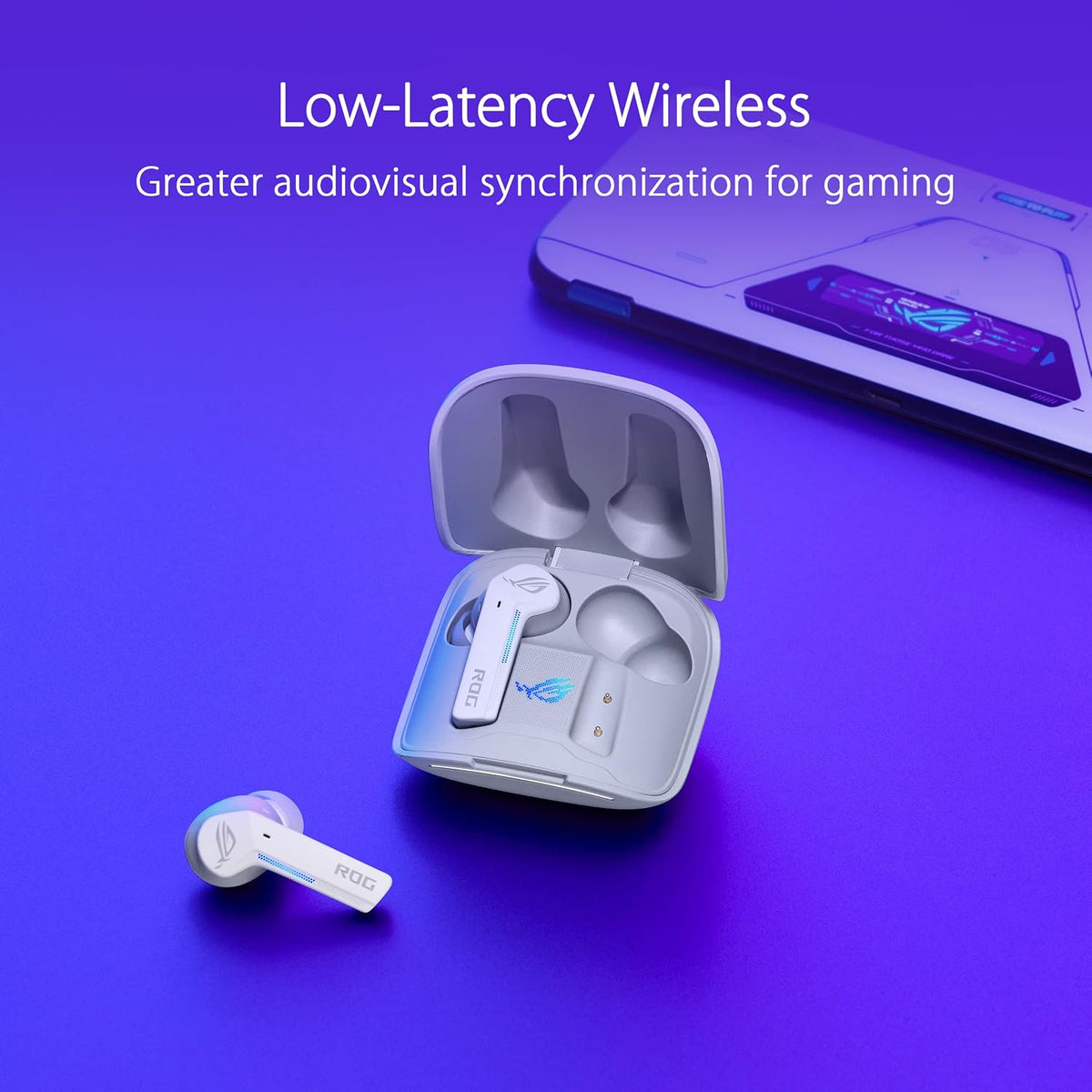 ASUS ROG Cetra True Wireless Gaming Headphones (Moonlight White)