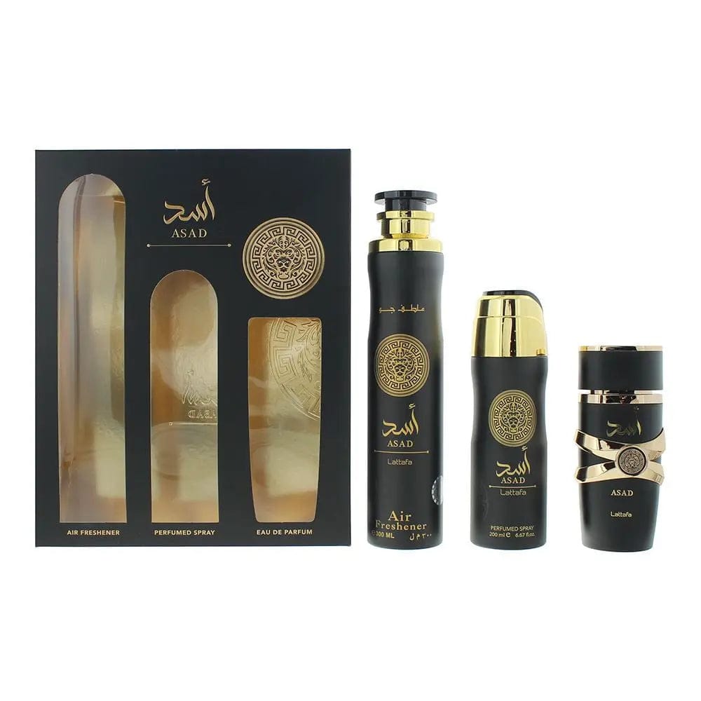 Asad By Lattafa For Men 3Pcs Set EDP Spray