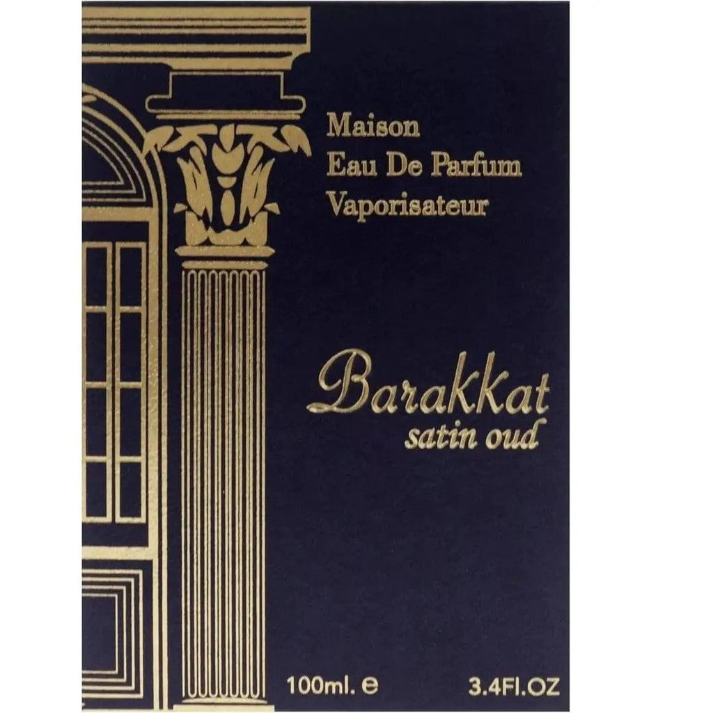 Barakkat Satin Oud By Fragrance World For Unisex 3.4oz EDP Spray