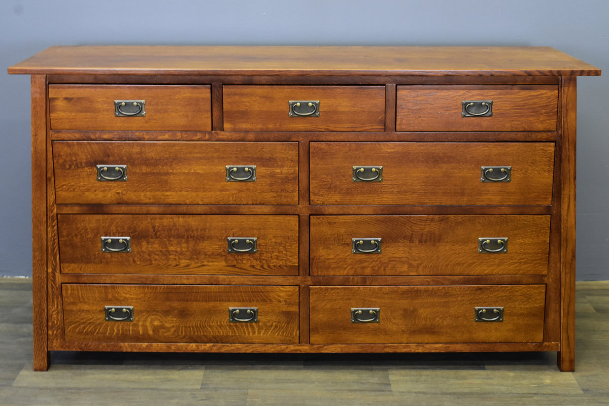 Mission 9 Drawer Dresser - Michael's Cherry (MC-A)
