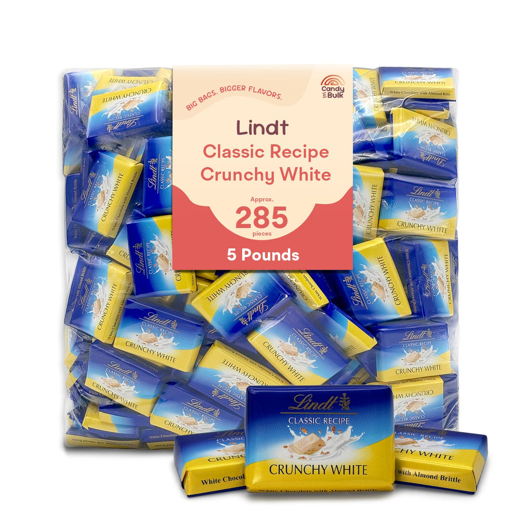 Lindt Classic Recipe Crunchy White Chocolate Mini Bars – Bulk Value Bag