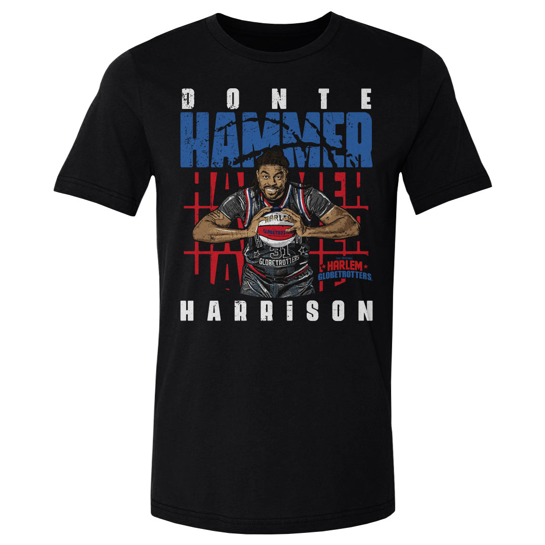 Hammer Harrison Harlem Globetrotters Pose WHT