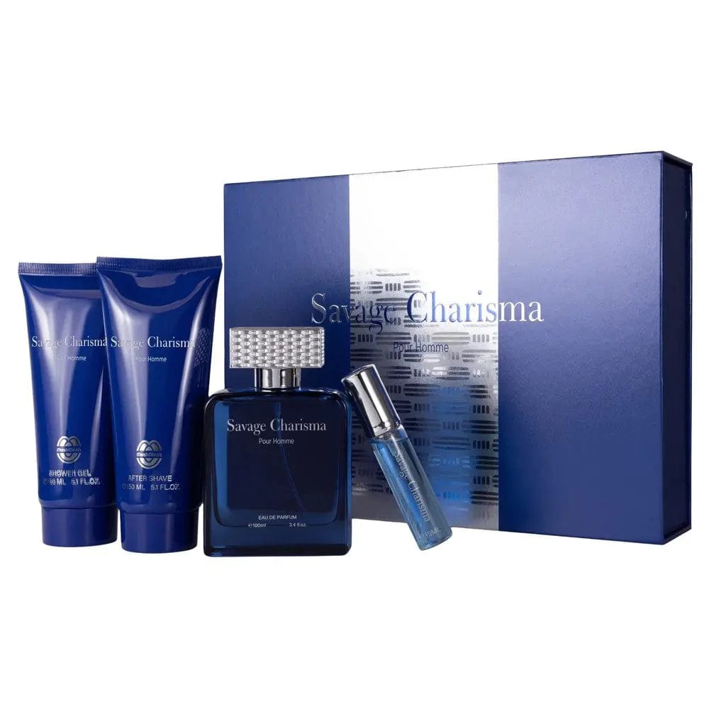 Savage Charisma By Mush Mush For Men 4Pcs Set EDP Spray