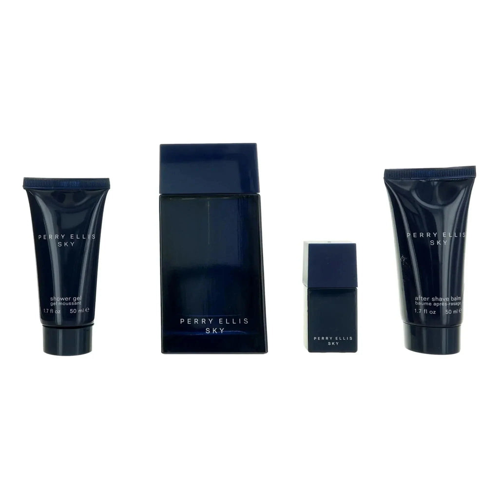 Sky By Perry Ellis For Men 4Pcs Set EDT Spray