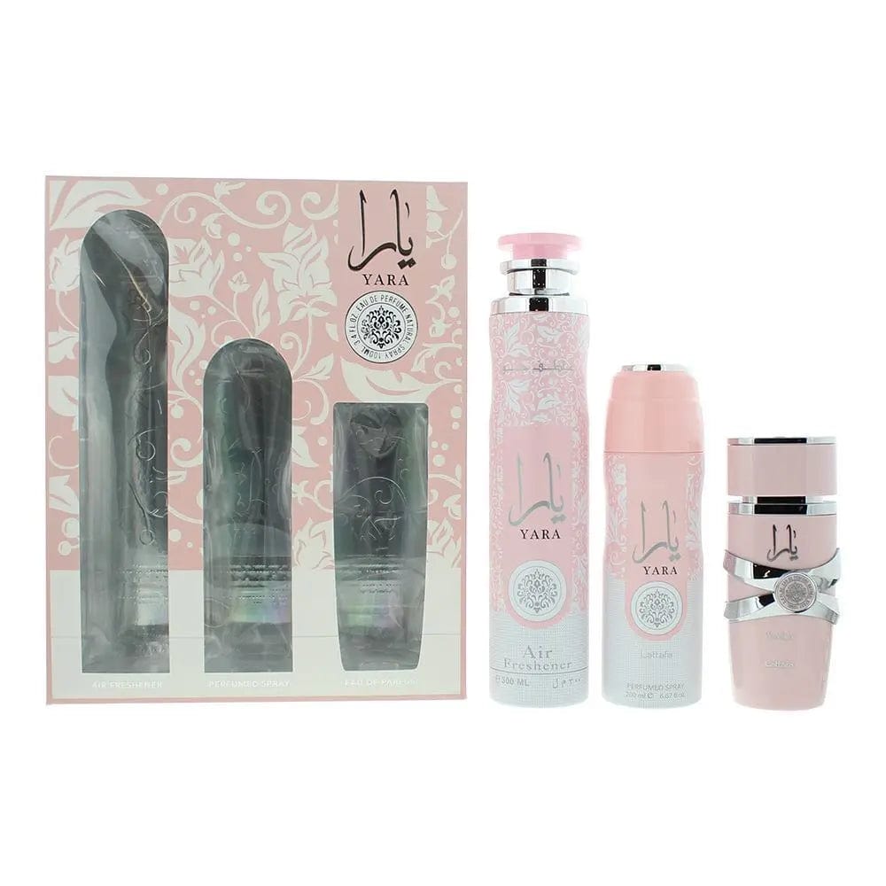 The Yara By Lattafa For Women EDP Spray (3pc Gift Set)