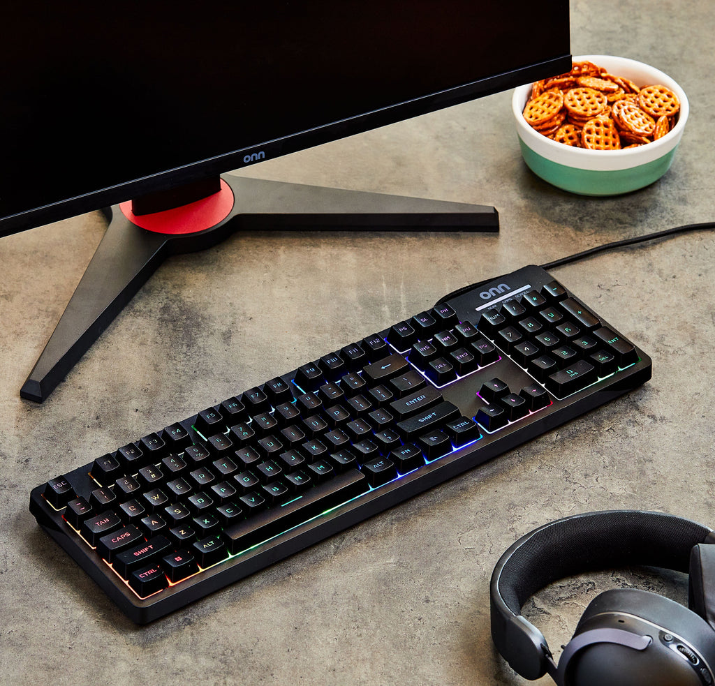 Wired LED Gaming Keyboard, Backlit, Gray