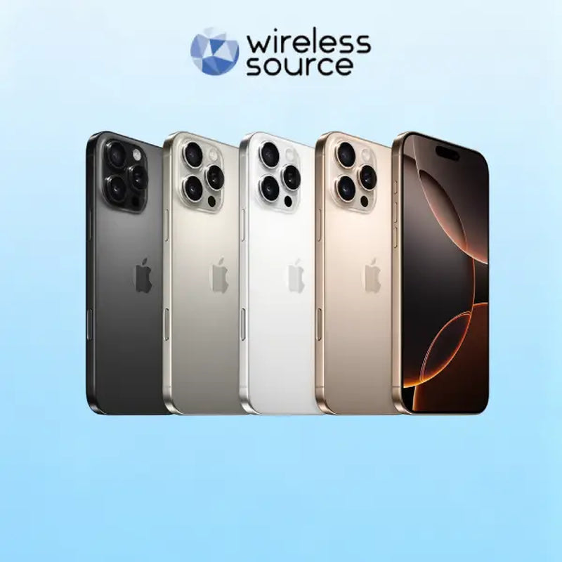 Refurbished Iphone 16 Pro Max (Unlocked)-Acceptable Condition with Case, Wireless Earbuds,Tempered Glass Screen Protector & 1 Year Warranty A3084