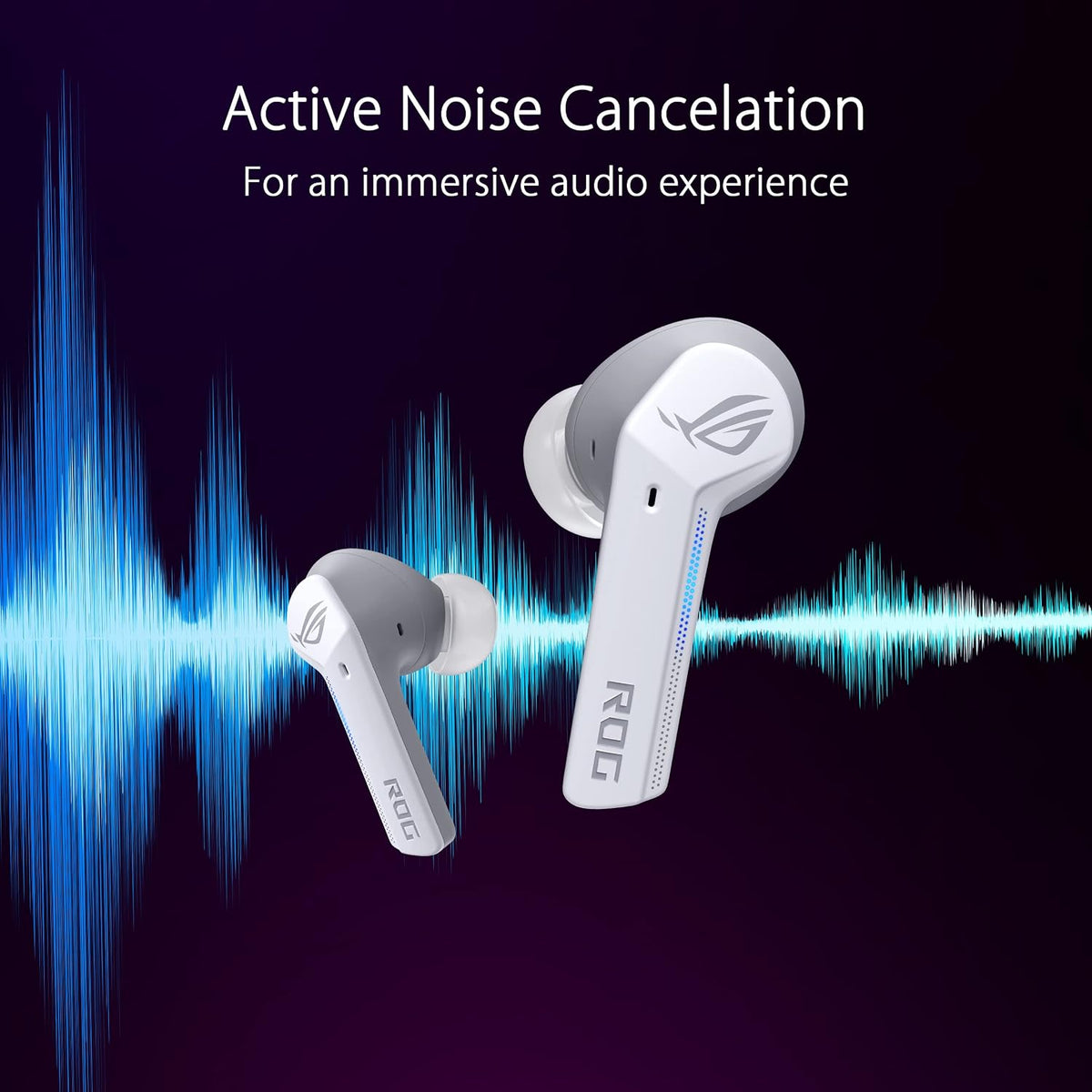 ASUS ROG Cetra True Wireless Gaming Headphones (Moonlight White)