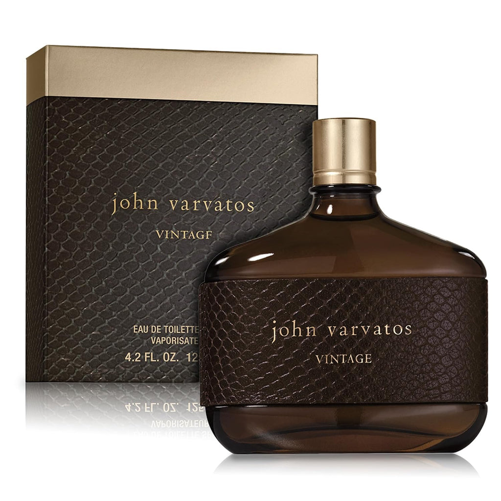 John Varvatos Men'S Cologne, Vintage Eau De Toilette EDT Spray, Aromatic Chypre Scent with Notes of Quince Paste, Patchouli & Tobacco Leaf