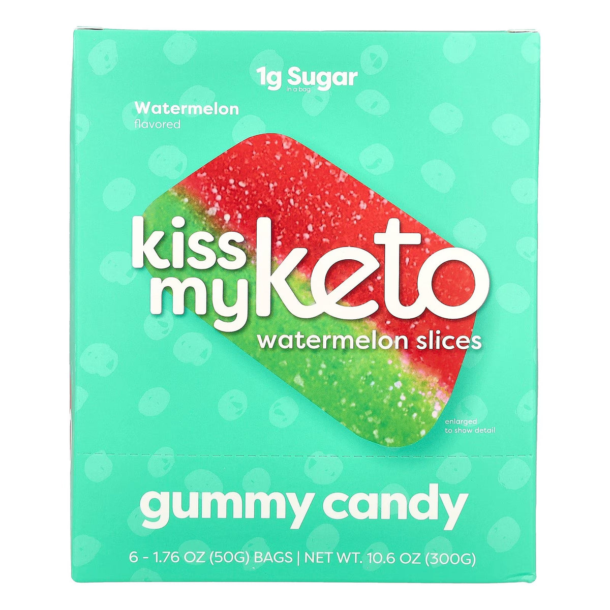 Gummy Candy, Watermelon Slices, 6 Bags, 1.76 Oz (50 G) Each