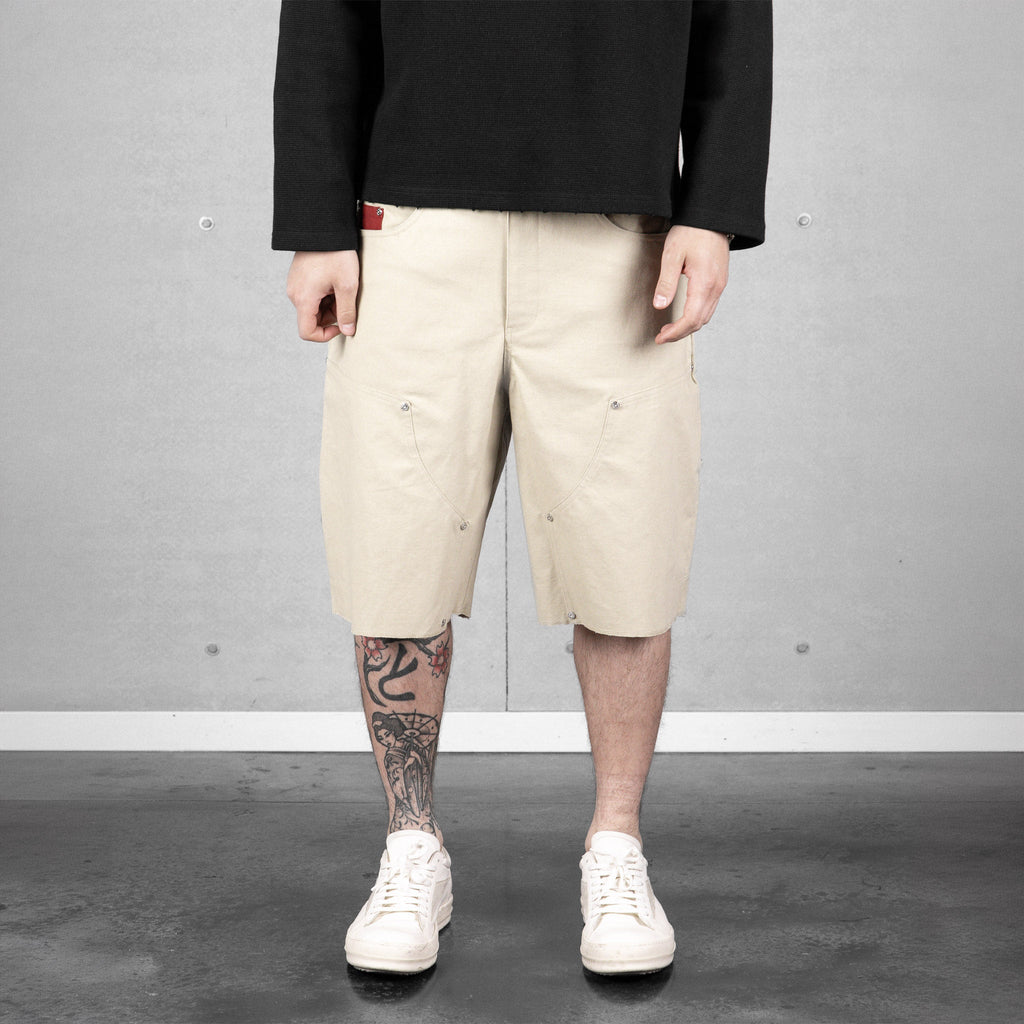 Commons Double Knee Canvas Short Cream