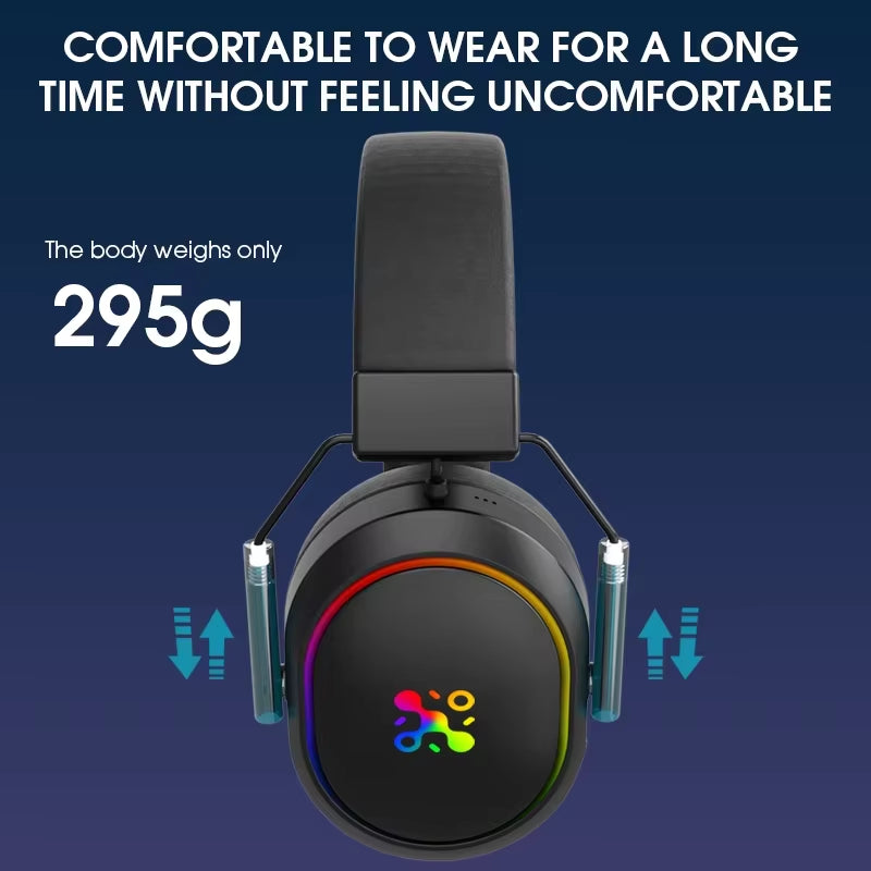 LDON F02 Pro 2.4Ghz for Over-Ear ANC Gaming Headphones with Surround Sound for Professional PC Gamers
