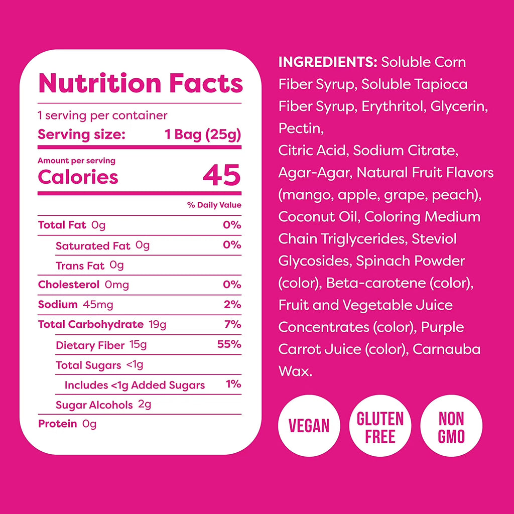 Gummies Candy – Low Carb Candy Fruity Mix, Keto Snack Pack – Healthy Candy Gummys – Vegan Candy, Keto Gummy Candy – Keto Candy Gummies (16-Pack)