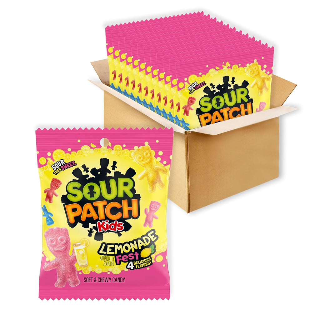 Lemonade Fest Soft & Chewy Gummy Candy, Bulk Candy, 12 Bags