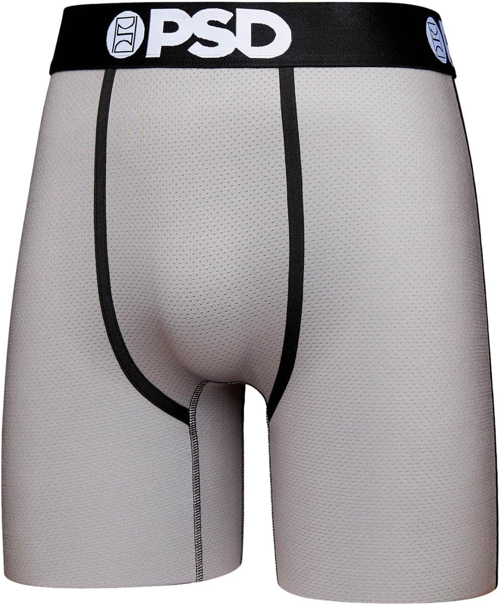 Underwear Mens Boxer Briefs - Athletic Micromesh Boxer Briefs, Standard Length, Soft & Breathable Boxer Briefs for Men