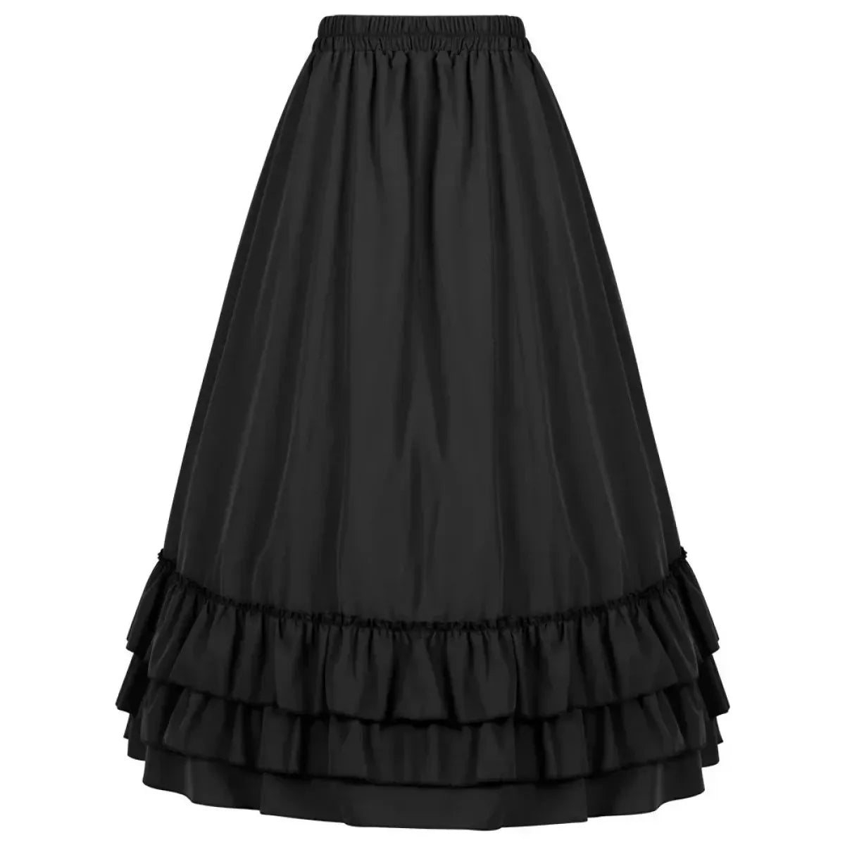 Layered Steampunk Skirt – Victorian Ruffles Cosplay Gothic