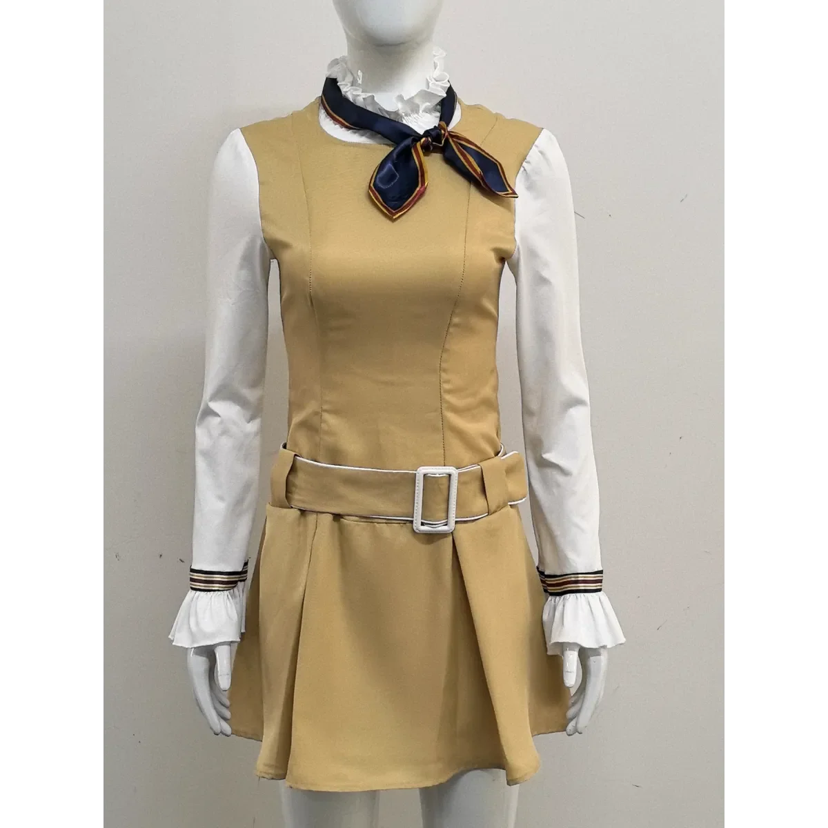 M3GAN 2.0 Cosplay Dress – Brown Uniform Set for Women & Girls