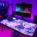TOPTOY RGB black cat gaming mouse pad - XL LED Anti-Slip