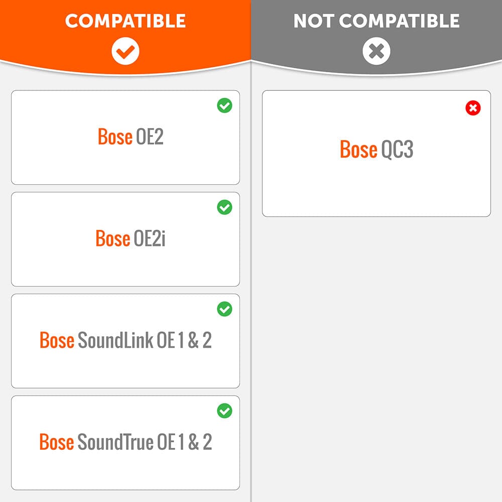 Replacement Ear Pads For Bose SoundLink & SoundTrue OE2 (On-EAR)