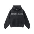 Compliments Sinner & Saint Black Wash Zip-Up Hoodie