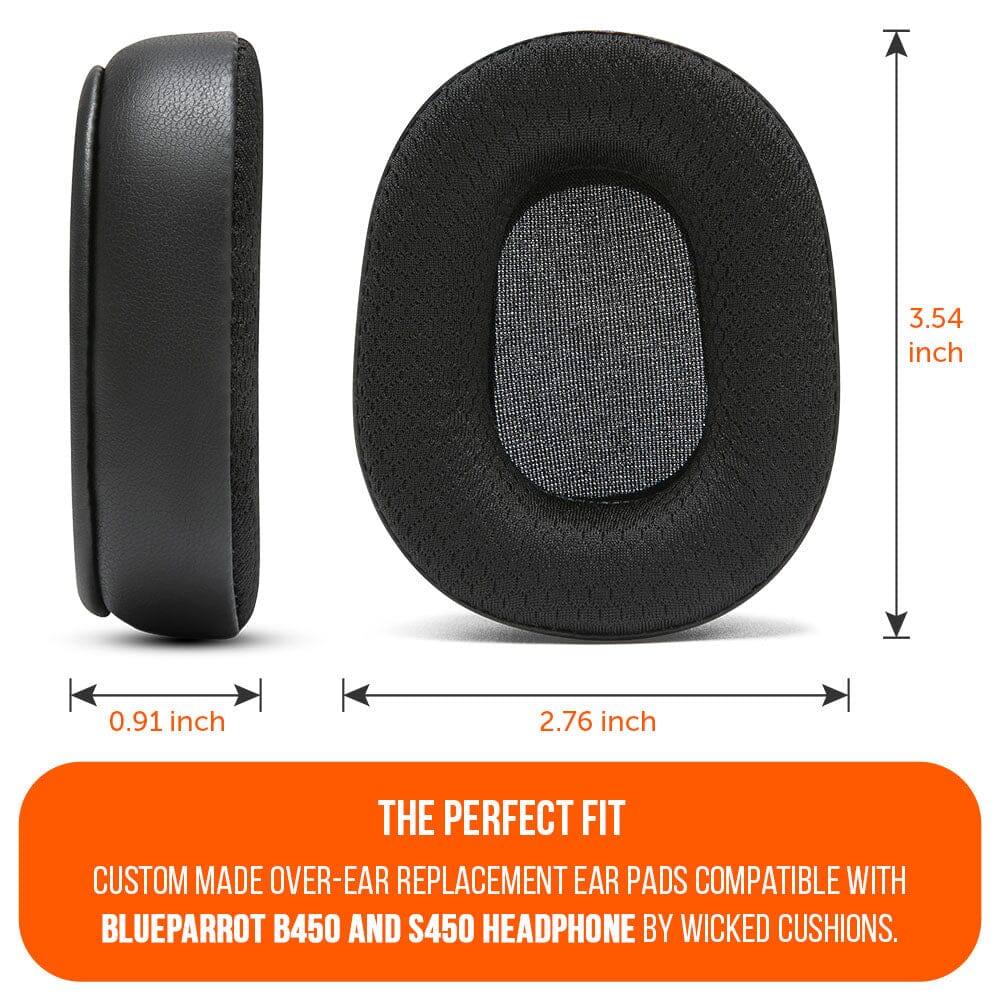 Upgraded BlueParrot B450 Earpads - WC PadZ B450