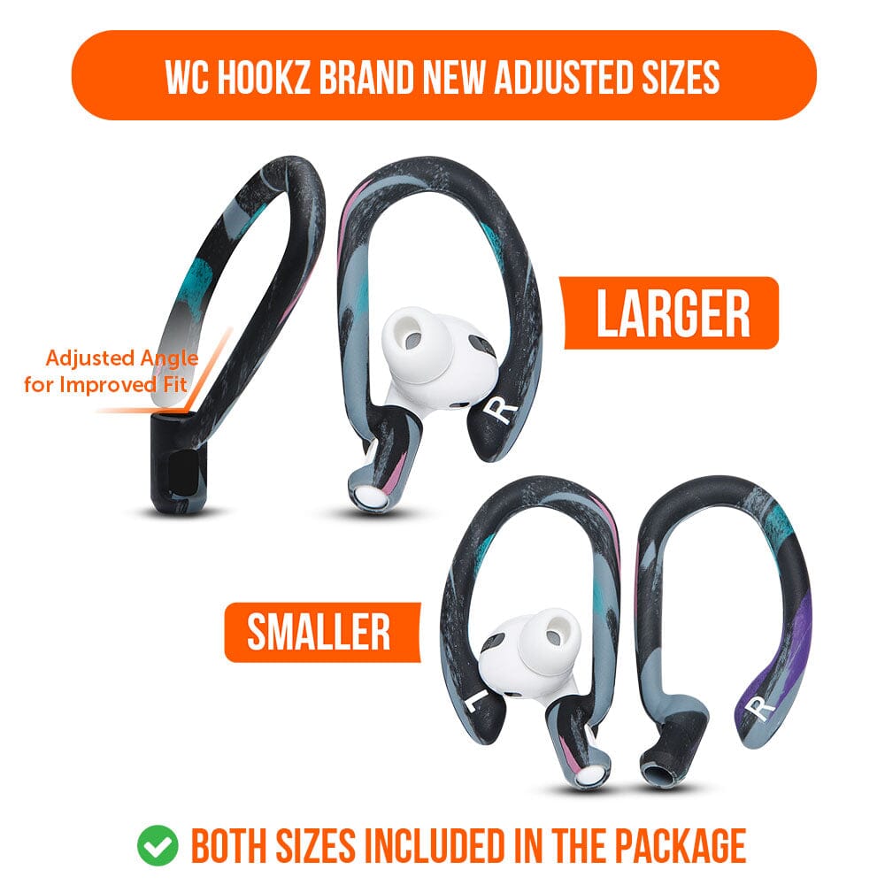 WC HookZ - Over Ear Hooks for Airpods Pro 1, 2 & Airpods 1, 2, 3